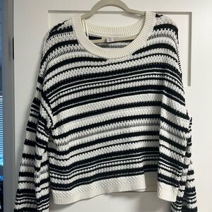 Striped Black and White Sweater